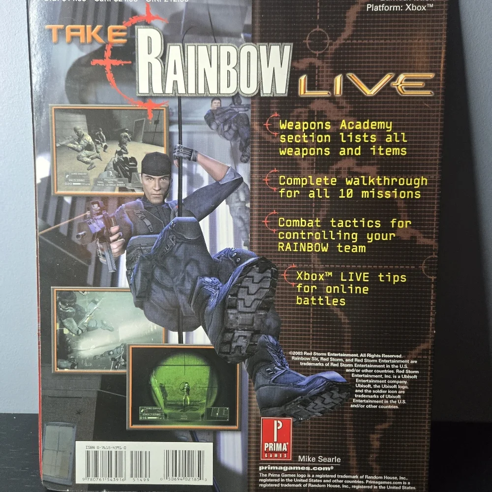 XBOX PRIMAS OFFICIAL STRATEGY GUIDE (Rainbow Six 3 Squad-Based Counter Terror)
